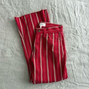 THE GREAT. Red stripe pants